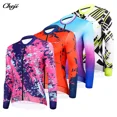 thumbnail image 2 of CHEJI-Maillot de ciclismo de manga larga para mujer, ropa deportiva de verano para ciclismo de carretera, camiseta de temperamento que combina con todo, nuevo, 2 of 5