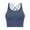 Gray, variant on Sports Bras for Womens Crisscross Back Scoop Neck Crop Camisole Tops Solid Color Lightweight Quick-Dry Cozy Underwear