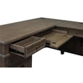 thumbnail image 6 of Atlin Designs Wood L-Shaped Desk in Weathered Dove, 6 of 12