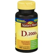 Nature Made Vit D-3 2000Iu, 100 CT (Pack of 3)