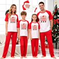 thumbnail image 6 of XUNKUSGA Matching Christmas Pajamas Set Classic Print Short Sleeve Top and Long Pants Men's Sleepwear sets Matching Xmas Jammies for Photoshoot Home Lounging,Size Dad:M, 6 of 7