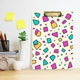thumbnail image 2 of FORMRS Acrylic Clipboard with Low Profile Clip Standard A4 Letter Size, 12.5" x 9", Beige Retro Pattern, 2 of 8