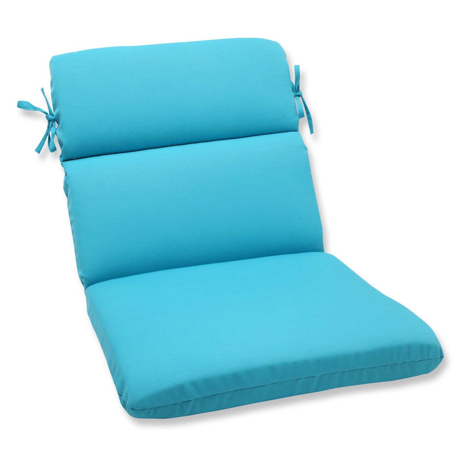 Pillow Perfect Outdoor/ Indoor Veranda Turquoise Rounded Corners Chair