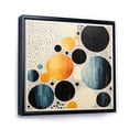 thumbnail image 2 of Designart "Minimalist Masterpiece Yellow and Blue Mid Century" Abstract Collages Floater Framed Wall Art Print, 2 of 7