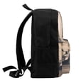 thumbnail image 4 of Lsque Rustic French Signpost Pattern Adult Backpack – Durable & Lightweight PU Canvas Storage Bag , 15” Laptop Compartment, and Multiple Pockets, 4 of 7