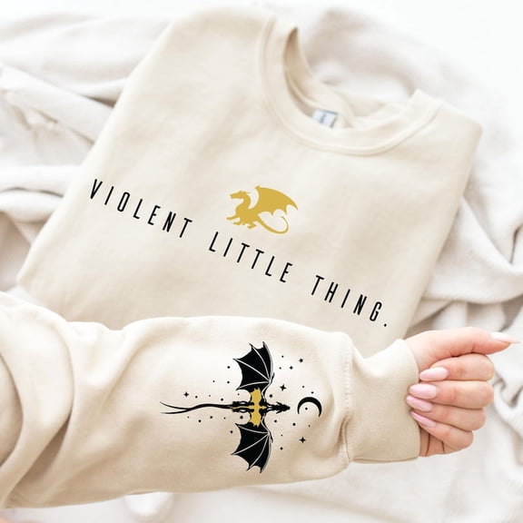 Basgiath War College Book Sweatshirt, Violet Sorrengail, Fourth Wing Sweatshirt - Sizes S-5XL ,Art Print JSC