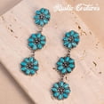 thumbnail image 2 of Pendientes Montana West Western Turquesa con estampado bohemio, 2 of 7