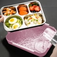 thumbnail image 4 of Boîte à Lunch en Acier Inoxydable 304 avec Couvercle Étanche, Récipient Alimentaire Micro-Ondable pour Repas Chauds Ou Froids (28.5x22x7cm), 4 of 6