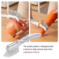 thumbnail image 4 of Bewildely Removedor de piel de fruta de pepino de patata vegetal Gadget de cocina de cepillo inoxidable Cocina y Comedor, 4 of 6