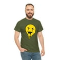 thumbnail image 5 of Dripping smiley face graphic t shirt Unisex Heavy Cotton Tee, 5 of 8