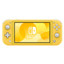 Restored Nintendo Switch Lite Game Console with Retrofam Charger International Version, Yellow (Refurbished)