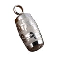 thumbnail image 2 of Collar de contenedores budistas colgantes tibetanos para hombres aniversario de acción de gracias Plata, 2 of 8