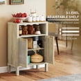 thumbnail image 3 of Kadyn Sideboards with Adjustable Shelf and Storage, Buffet Cabinet for Kitchen, Dining Room, Living Room, Natural, 3 of 6
