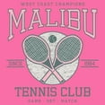 thumbnail image 2 of Girl's Lost Gods Malibu Tennis Club Since 1984 Graphic Cropped T-Shirt, 2 of 3