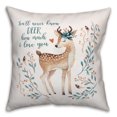 thumbnail image 2 of Creative Products Deer How Much I Love You 16x16 Spun Poly Pillow, 2 of 3