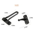 thumbnail image 4 of Dsseng Swing Bar Door Lock - Home Security Door Lock, Home Reinforcement Lock for Swing-in Doors, Thicken Solid Zinc Alloy Reinforcement Lock, Black, 4 of 6