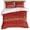 Red, variant on 3 Piece Teal Wood Grain Duvet Cover Set Queen Size, Microfiber Comforter/Quilt Cover with Corner Ties and 2 Pillowcases, Farmhouse Vintage Wooden Rustic All Season Soft Bedding with Zipper Closure