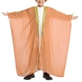 thumbnail image 1 of Fall Saving! HVOBTTY Toddlers Long Sleeve Sport Jacket, Boy's Muslim Robe Arab Middle Robe Long Style Sleeve Long Shirt Fashion Casual Robe Camel, L, 1 of 5