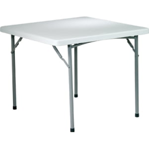 Office Star Resin Table Carrée Polyvalente, 3 Pieds