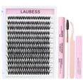 thumbnail image 1 of Kit de extensión de pestañas LAUBESS Lash Clusters con adhesivo y removedor, 1 of 7