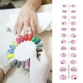 thumbnail image 5 of FSTDelivery 24Pcs Cute Press On Nails for Women Girls Daily Travel,Colorful Acrylic Fake Nails with Flowers Heart Cat,Wearable Nail Strips Finished Nail Strips for Valentine's Easter Spring, 5 of 5