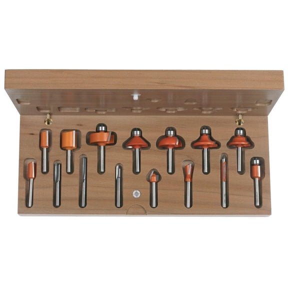 CMT Orange Tool Router Drill Bit Set, 15 piece