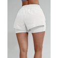 thumbnail image 2 of Pantalones cortos deportivos 2 en 1 de gran elasticidad con aberturas para mujer, perfectos para tenis, correr y yoga, 2 of 4