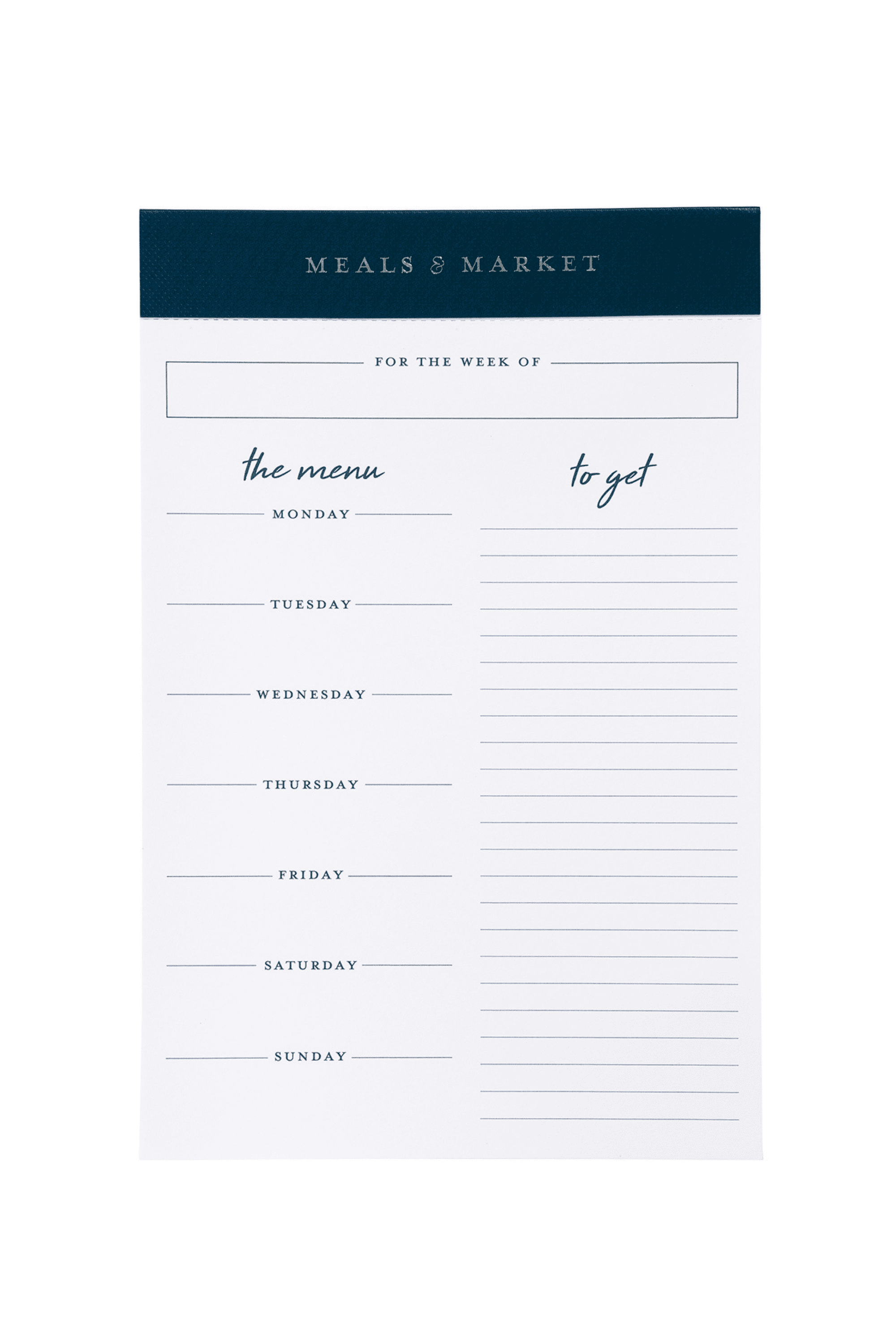 Cute Blue Magnetic Calendar for Refrigerator, Weekly Meal Planner Pad with  Grocery/Shopping List, Family Menu Board with 52 Tear-Off Sheets for a  Complete Year of Planning, Navy Floral - Walmart.com