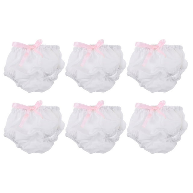 CIMAXIC Culottes pour Poupée Jouet 6 Pcs sous-Vêtements pour Poupée Culottes Miniatures pour Poupée sous-Vêtements Accessoires de Jeu d'Imitation pour Poupée,3.15"X2.36"X0.2"