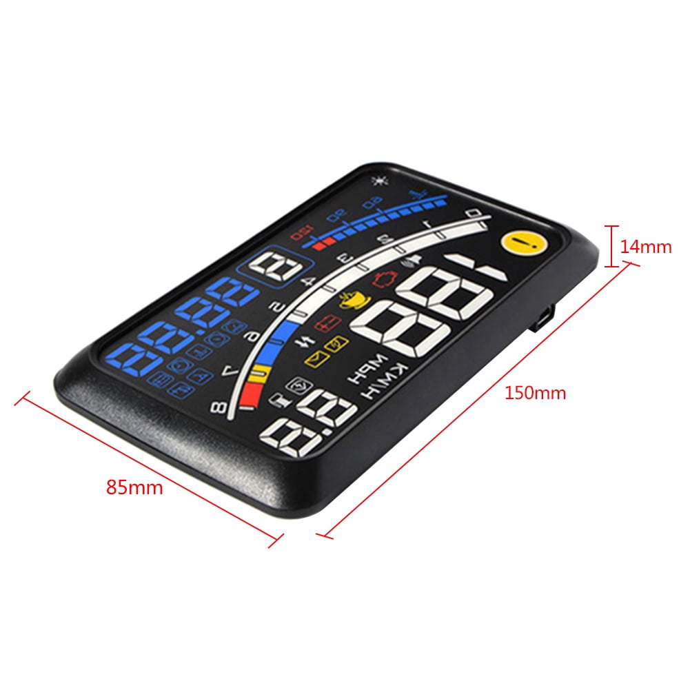 Head Up Display,Anauto 5.5 inchs HD OBD2 Car GPS HUD Head Up Speed 