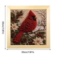 thumbnail image 2 of Christmas 3D Fabric Poke Art Kit, Vintage Holiday DIY Painting Craft Set with Wooden Frame, Handmade Christmas Decor for Adult (Glue Not Include) C, 2 of 4
