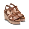 thumbnail image 2 of Cole Haan Women's Cloudfeel All Day Wedge Sandal 75mm in Ch Honey Ltr&Frasl, 10 US, 2 of 3