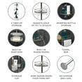 thumbnail image 4 of Rustproof Tension Pole Shower Caddy with 4 Basket Shelves, 60" to 108", Zenna Home Stainless Steel, 4 of 6