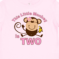 thumbnail image 4 of Inktastic Little Monkey Girl 2nd Birthday Girls Baby T-Shirt, 4 of 5