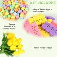 thumbnail image 3 of Tutuviw Easter Decorations Easter Peeps Decor,Easter Little Bunnies Decor,164Pcs Artificial Tulips with Bunnies & Eggs Vase Filler Set Spring Decor for Table Centerpieces,Yellow, 3 of 8