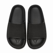 Cloud Slides for Kids, Toddler Shower Slippers Bathroom Pool Sandals Non-Slip Open Toe Pillow Slippers Super Soft Thick Sole Cozy Boys Girls Home House Cloud Cushion Slide for Indoor Outdoor Shoes