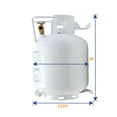 thumbnail image 5 of Flame King 20LB Empty Steel Horizontal Propane Tank Cylinder with OPD & Built-in Gauge, 5 of 7