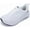 White, variant on Wide Toe Box Walking Shoes Arch Support Plantar Fasciitis Sneakers Orthotic Tennis Shoes Grey Size 8.5