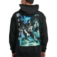thumbnail image 6 of Batman Heroic Pose Oversized Graphic Men's Black Long Sleeve Hooded Sweatshirt Small, 6 of 7