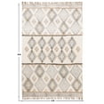 thumbnail image 3 of Casavani Handmade Cotton Area Rugs for Living room Bedroom Dining room, Grey 7x10 feet, 3 of 7