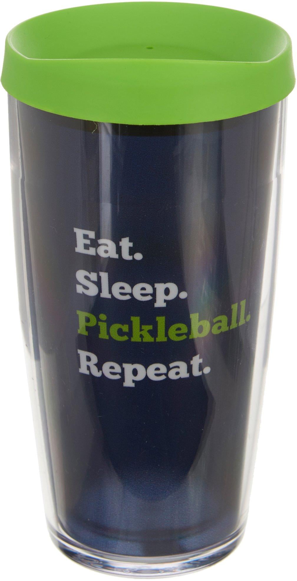 16 oz Pickleball Tumbler Gift Set 2 BPA Free-Slider Lid & Thermal Insulated 