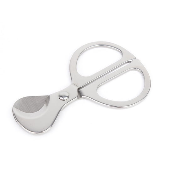 Cigar Scissors Cutter, Stainless Steel Guillotine Double Blade Straight Cut Scissors,Cutter Cigar Accessories for Cigar (Silver)