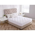 thumbnail image 3 of KASENTEX Quilted Fitted Mattress Pad & Protector with 18 Inches Deep Pockets, 300 TC Cotton Jacquard Fabric Front & Down Alternative Fill, Cozy & Ultra Soft – Hypoallergenic, QUEEN 60x80in., 3 of 7