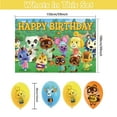 thumbnail image 3 of 32 PCS For Animal Crossing Theme Party Decorations,Includes 13 Cupcake Toppers,5*3ft Birthday Backdrop Decorations,18 Balloons,for Birthday Party Decorations Supplies, 3 of 7