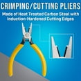 thumbnail image 2 of Jonard Tools JIC-891 Connector Crimping Plier with Side Cutter, 5-13/16" Length,Yellow, 2 of 5