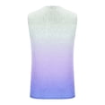 thumbnail image 3 of FRSASU Men's Gradient Color Vest Summer Casual Sleeveless Tank Tops Loose Fit Round Neck Gym Workout Fitness Shirt Purple-A, 3 of 5