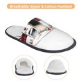 thumbnail image 3 of Balery Vintage Buffalo Plaid Christmas Camper Pantuflas de Casa de Felpa Silenciosas con Diseño Estampado, Zapatillas Cómodas Antideslizantes de Algodón para Interior-Large, 3 of 8