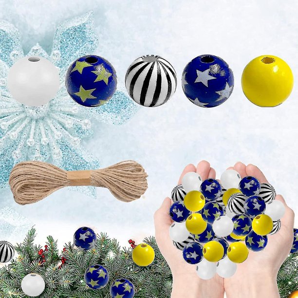 150 piezas de cuentas con cuerda de cáñamo para manualidades Diy