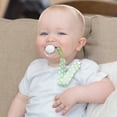 thumbnail image 2 of BooginHead Universal Pacifier Clip, Infant Toddler Boys and Girls, Green Polka Dots, 2 of 4