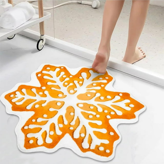 Amzcrzy Polyester Floor Mats Christmas Tree Bathroom Rugs for Living Room Green Rug Absorbent Washable Bath Mat Shower Soft Thick Bathtub Carpet Christmas Decorations Halloween Decorations